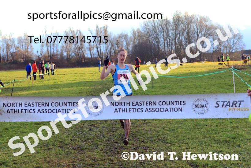 Senior womens 2023 North Eastern Cross Country Champs., Temple Park, South Shields. Photo: David T. Hewitson/Sports for All Pics